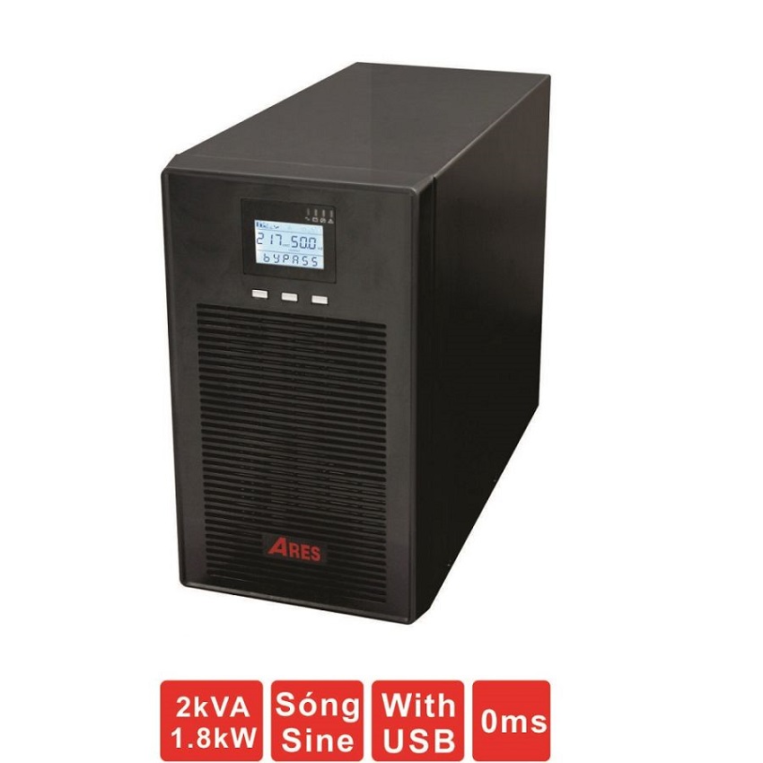 Bộ lưu điện UPS Ares AR902PS (2KVA/1800W) 1